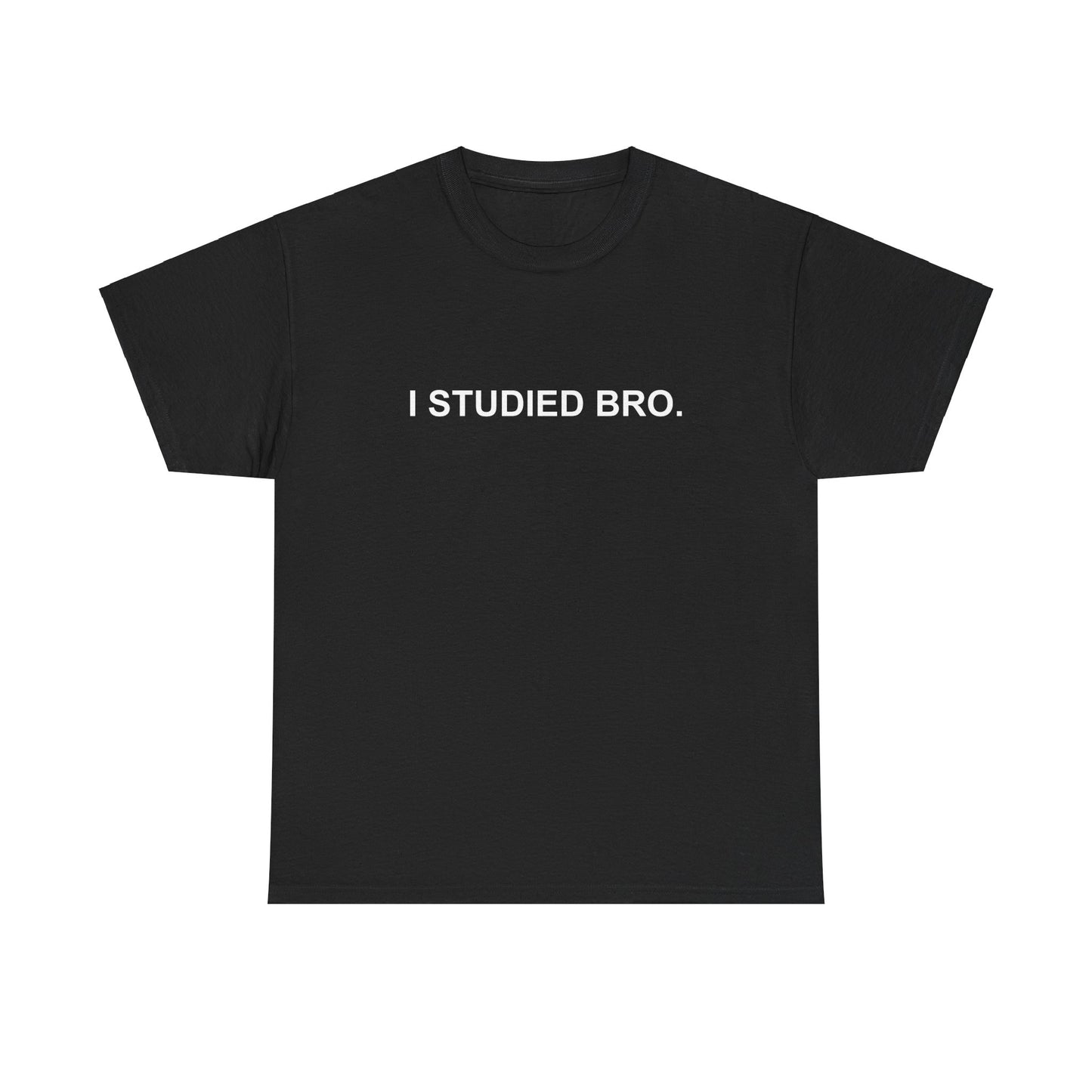 I Studied Bro Heavyweight Tee